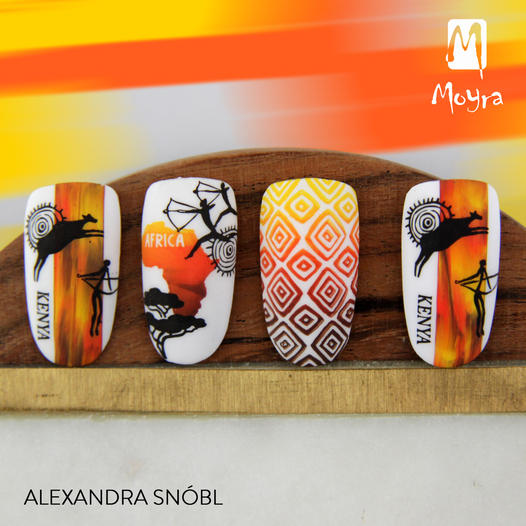 Moyra Stamping Plate - 124 - Globetrotter - Africa&Australia