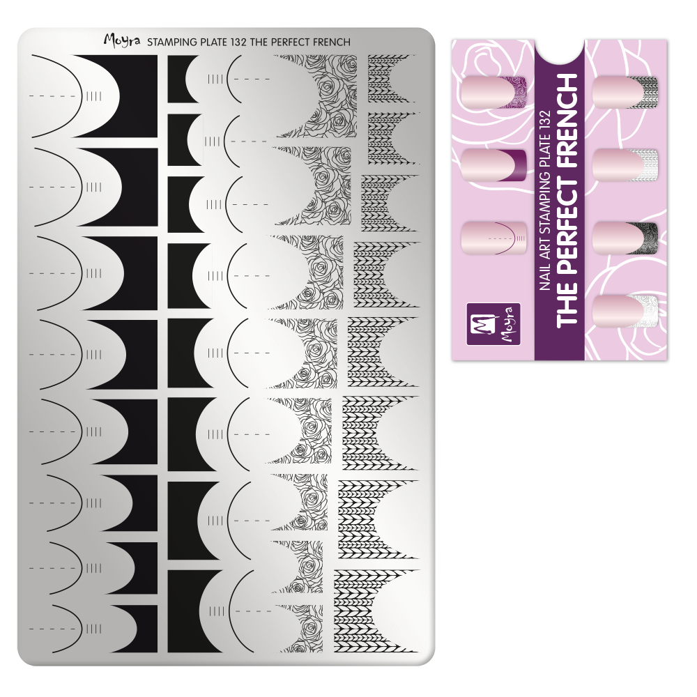 Moyra Stamping plate - 132 - The Perfect French