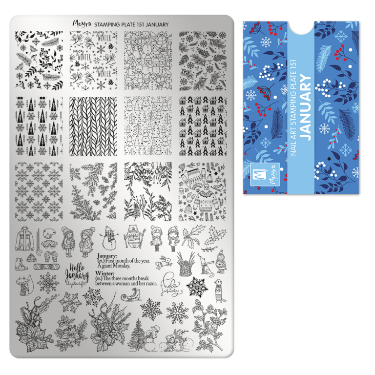 Moyra Stamping Plate - 151 - January