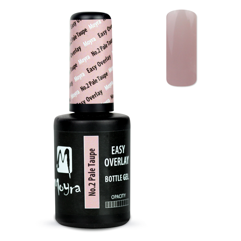 Moyra - Easy Overlay Bottle Gel - No.2 Pale Taupe