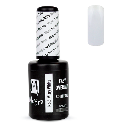 Moyra - Easy Overlay Bottle Gel - No.5 Misty White