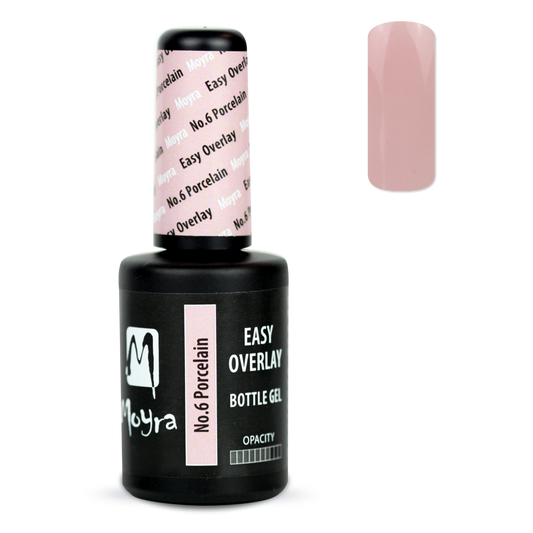 Moyra - Easy Overlay Bottle Gel - No.6 Porcelain