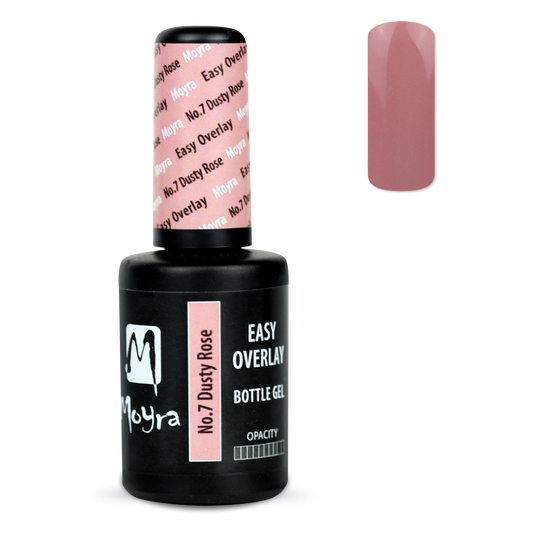 Moyra - Easy Overlay Bottle Gel - No.7 Dusty Rose