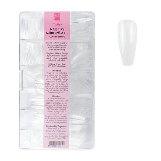 Moyra Nail Tips (full cover) - Coffin Shape