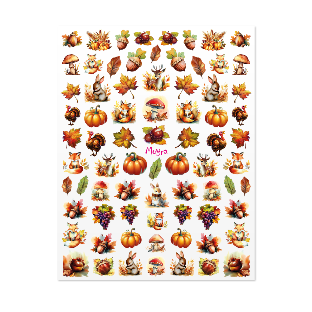 Moyra Watertransfer Sticker Selection NO. 02 Autumn