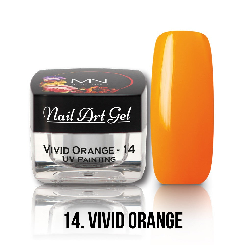 Mystic Nails - Nail Art Gel - 014 - Vivid Orange (HEMA-free)