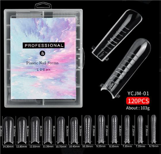 Dual Form for polygel/acrygel - 120 pcs