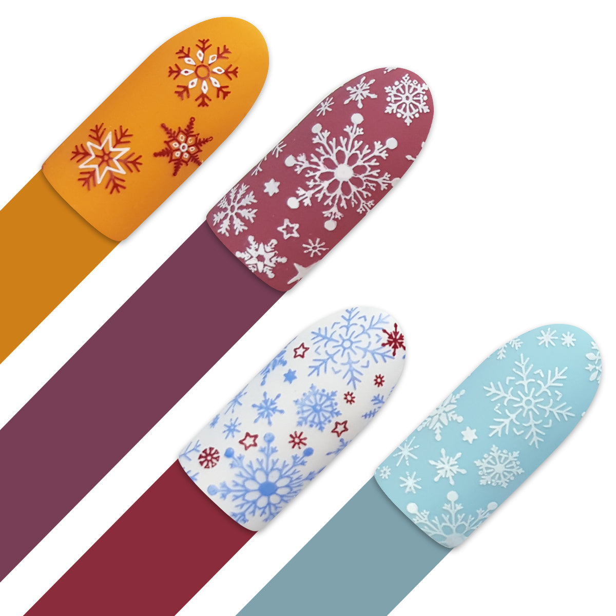 Moyra - Mini Stamping Plate 127 - When Snowflakes Fall