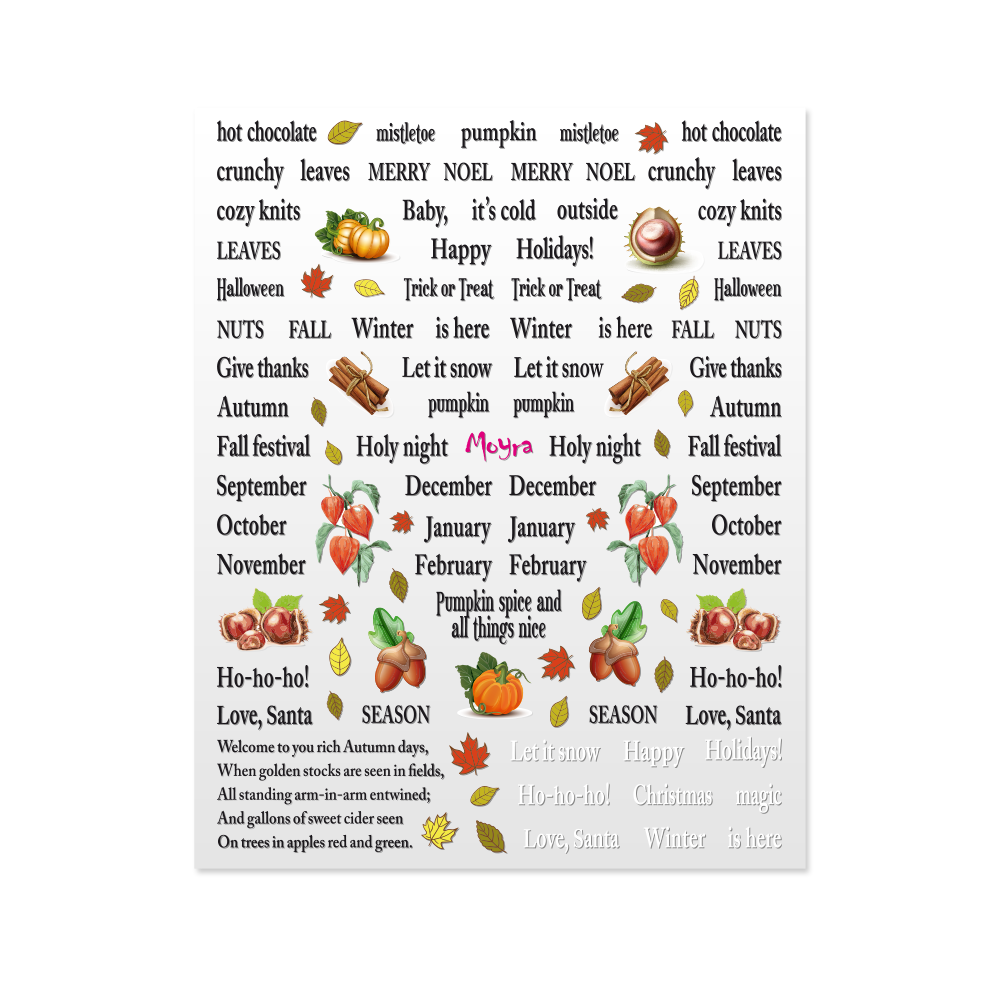 Moyra Nail Stickers (self-adhesive) No.19