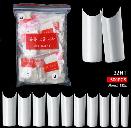 Natural Square Half Tip - Long 32NT