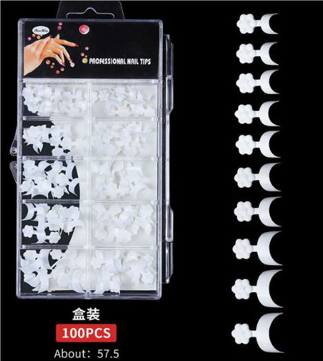 White French Nail Tip - 100pcs