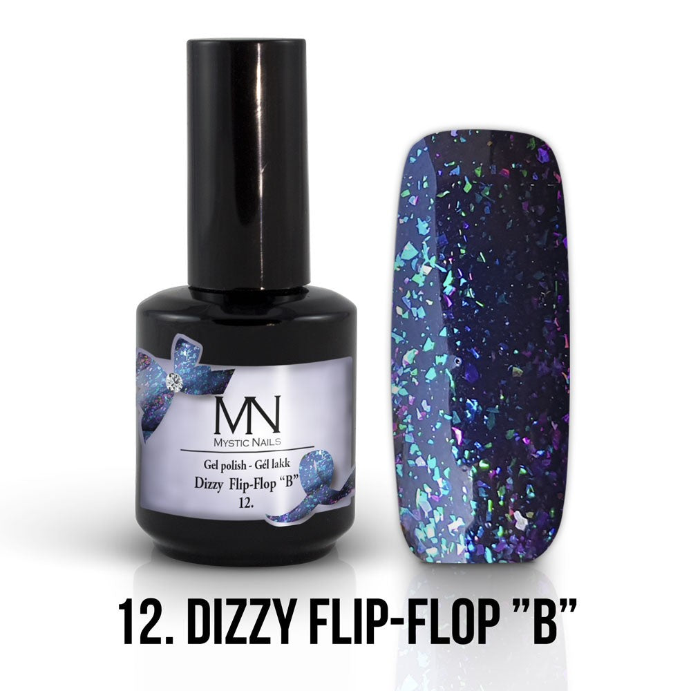 Mystic Nails Gel Polish Dizzy Flip Flop B 012 A. Nail Art Studio