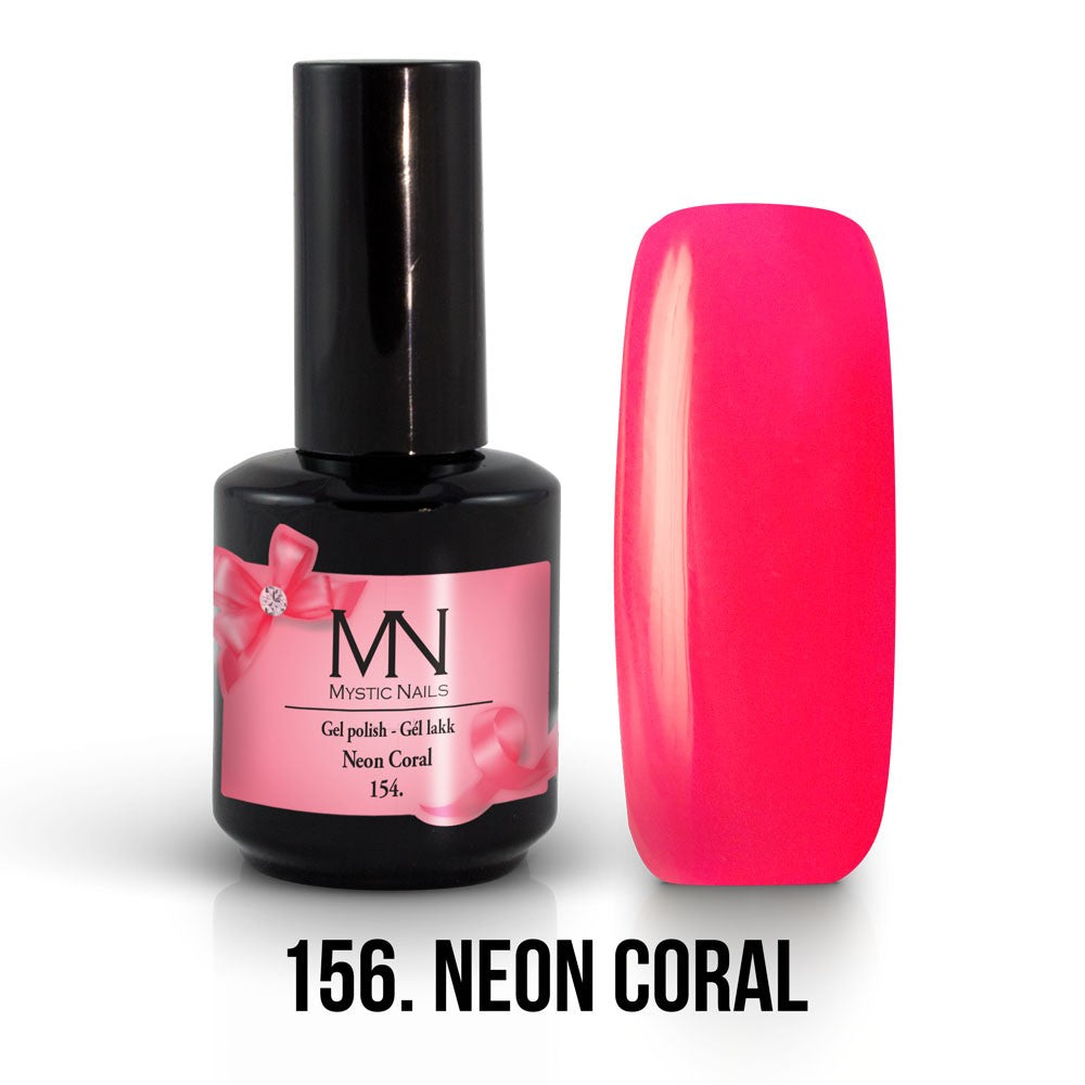 Mystic Nails - Gel Polish 156 - Neon Coral (HEMA-free)