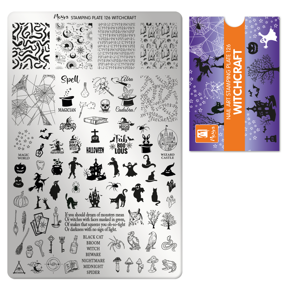 Moyra Stamping Plate - 126 - Witchcraft