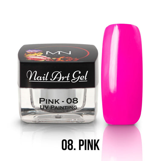 Mystic Nails - Nail Art Gel - 008 - Pink (HEMA-free)