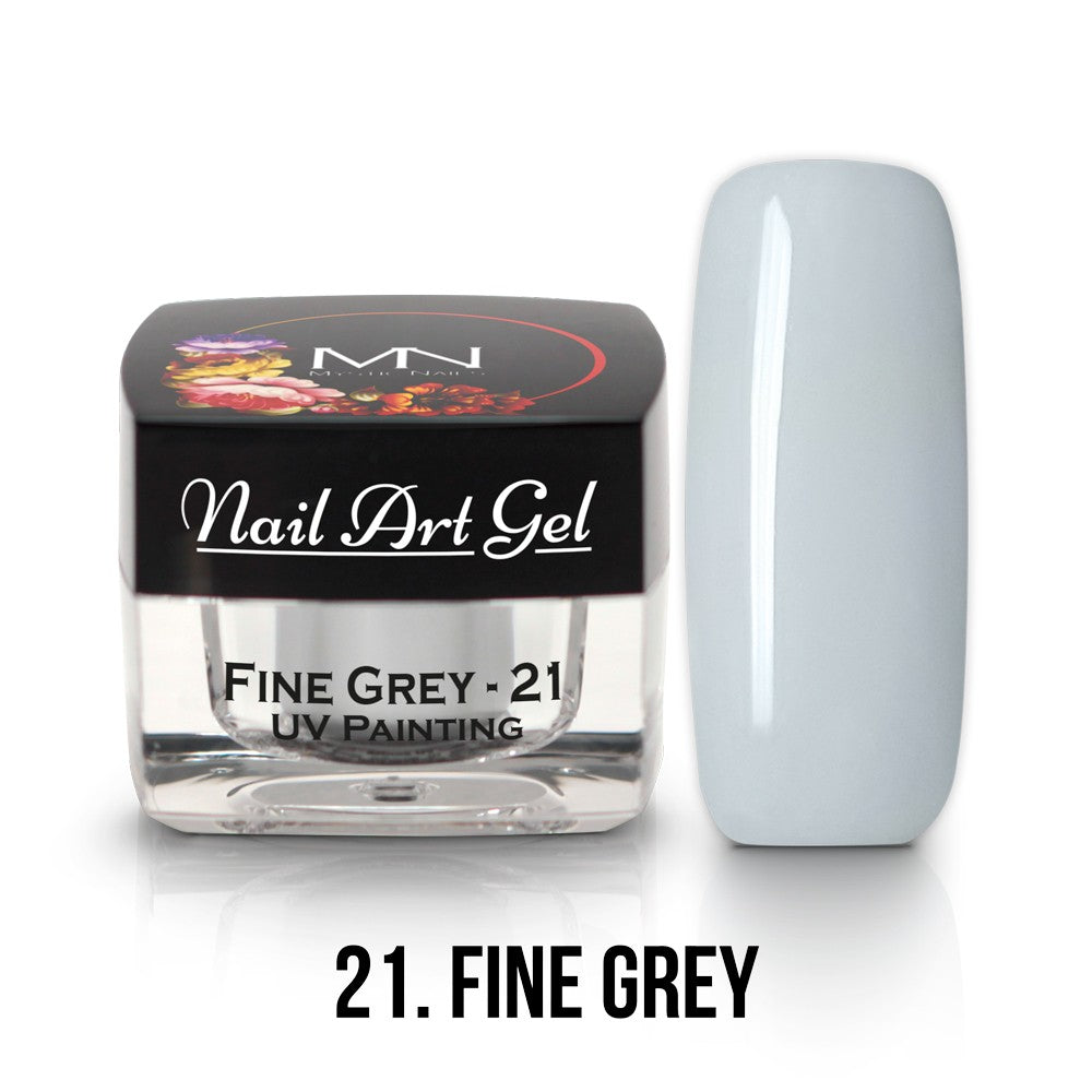 Mystic Nails - Nail Art Gel - 021 - Fine Grey (HEMA-free)