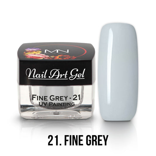 Mystic Nails - Nail Art Gel - 021 - Fine Grey (HEMA-free)