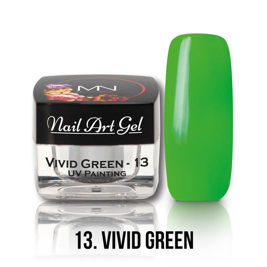 Mystic Nails - Nail Art Gel – 013 - Vivid Green (HEMA-free)