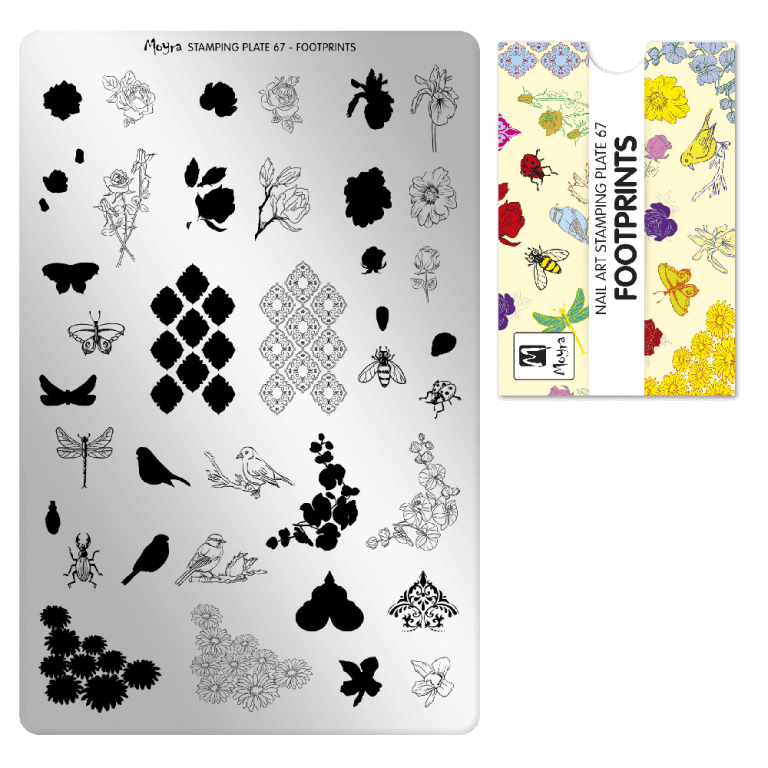 Moyra Stamping Plate - 67 - Footprints