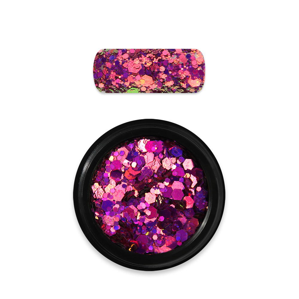 Moyra Holo Glitter Mix - No. 13 - Chameleon pink