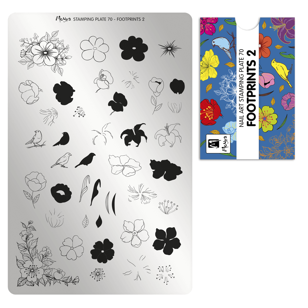 Moyra Stamping Plate - 70 - Footprints 2