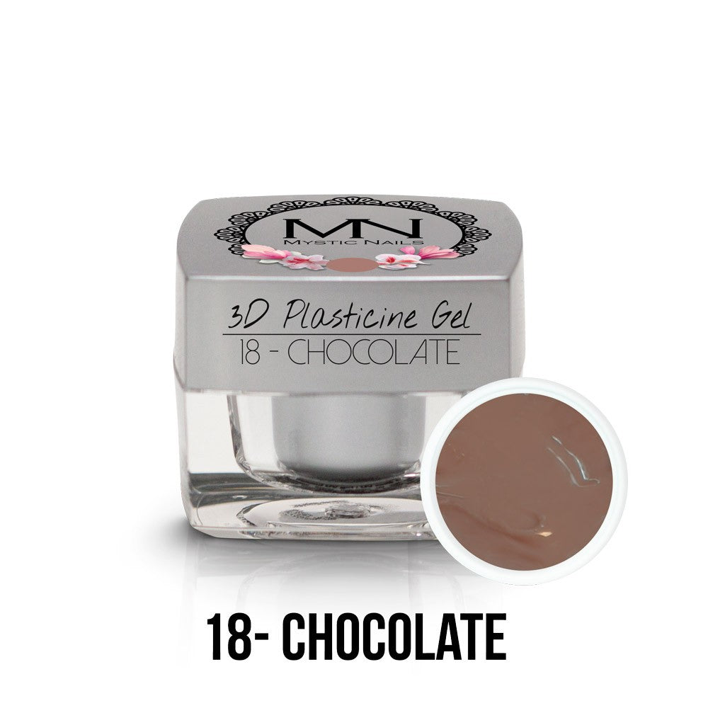 Mystic Nails - 3D Plasticine Gel - 018 - Chocolate