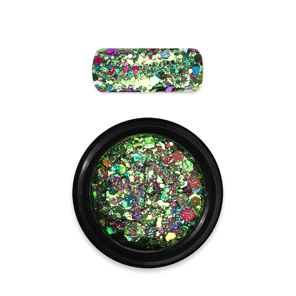 Moyra Holo Glitter Mix - No.18 - Chameleon Green