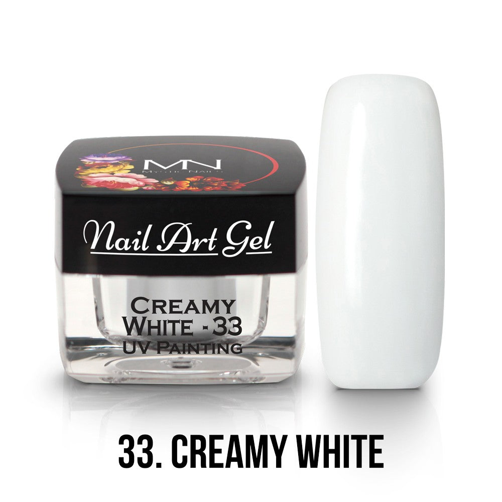 Mystic Nails - Nail Art Gel - 033 - Creamy White (HEMA-free)