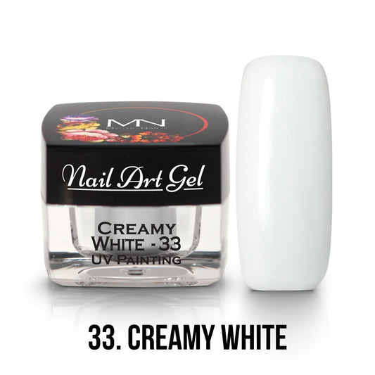 Mystic Nails - Nail Art Gel - 033 - Creamy White (HEMA-free)