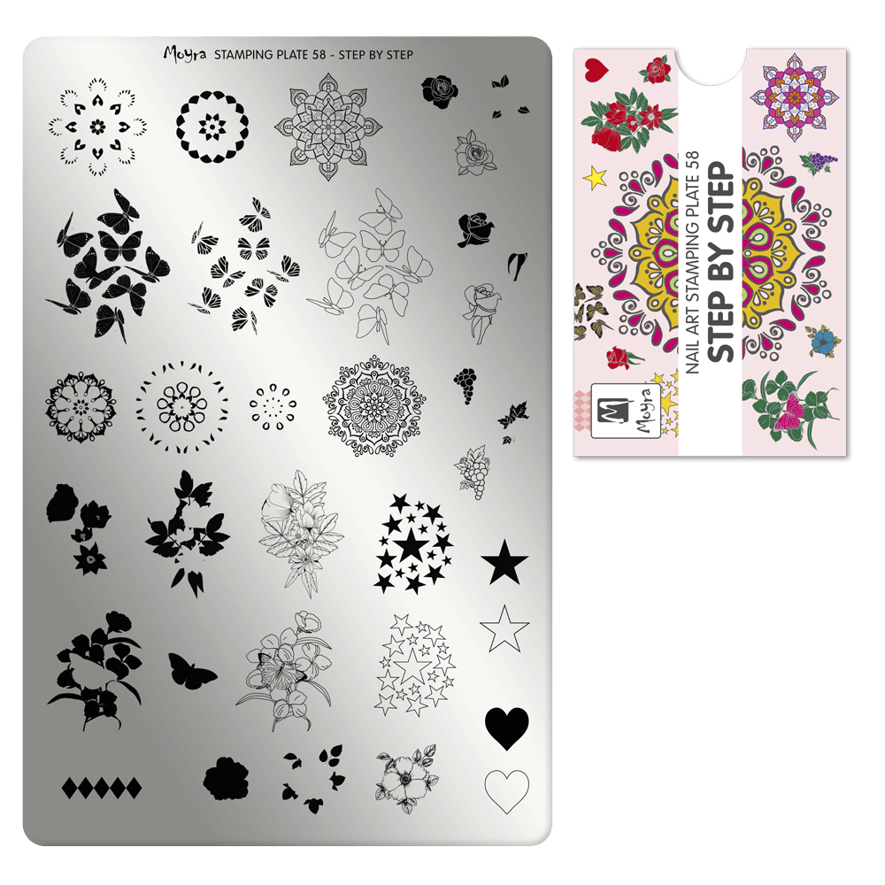 Moyra Stamping Plate - 58 - Step by Step