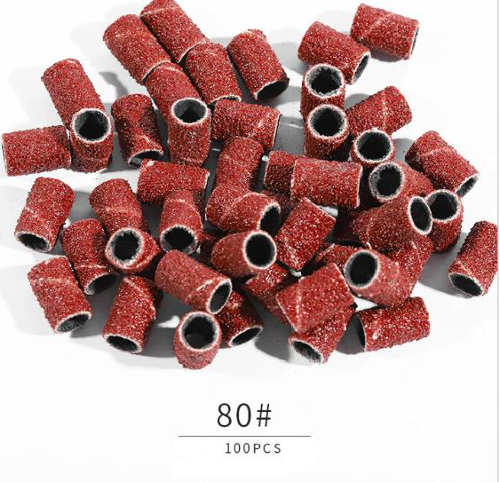 Nail Drill Bit - Sanding Band 80 grit - 100 pc
