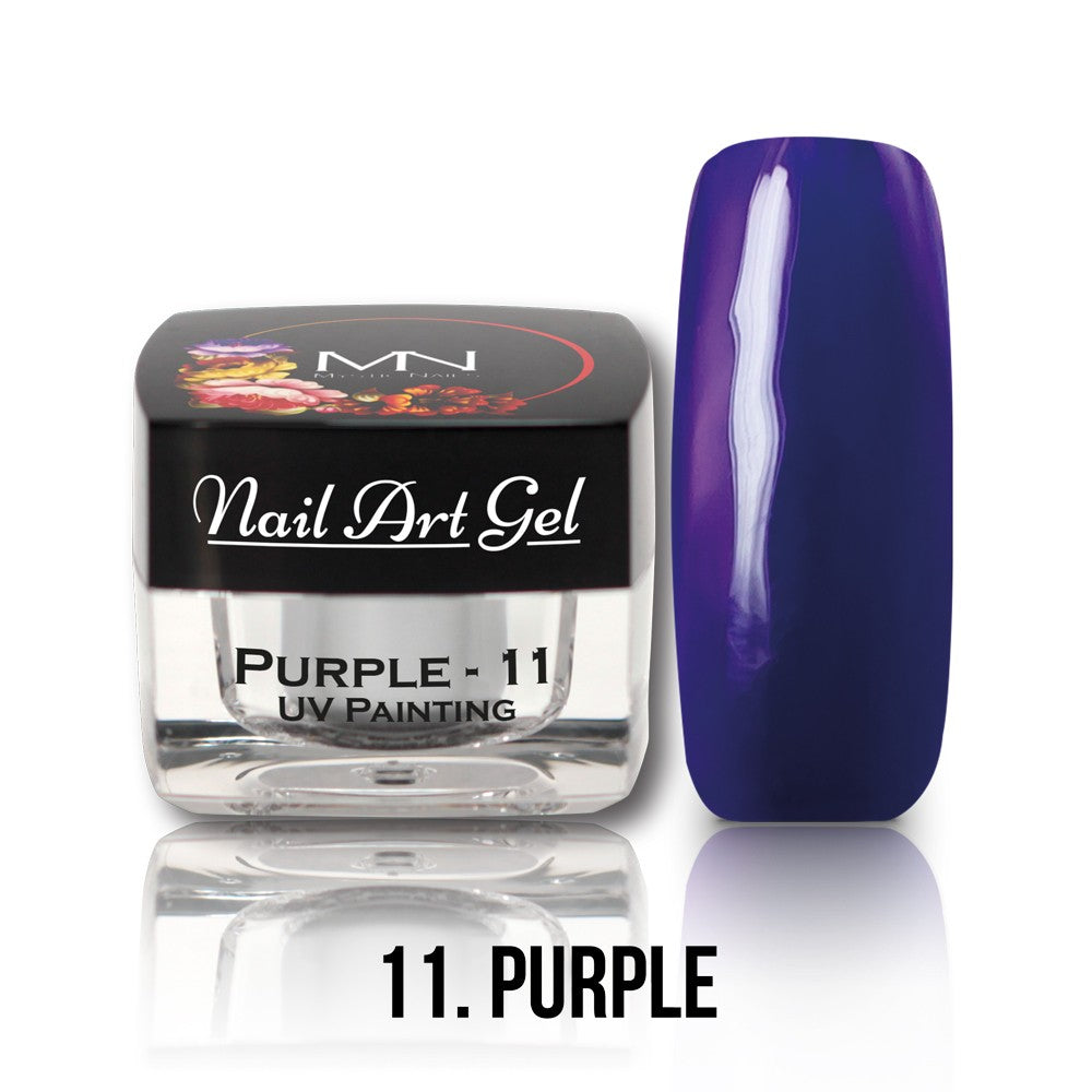 Mystic Nails - Nail Art Gel - 011 - Purple (HEMA-free)