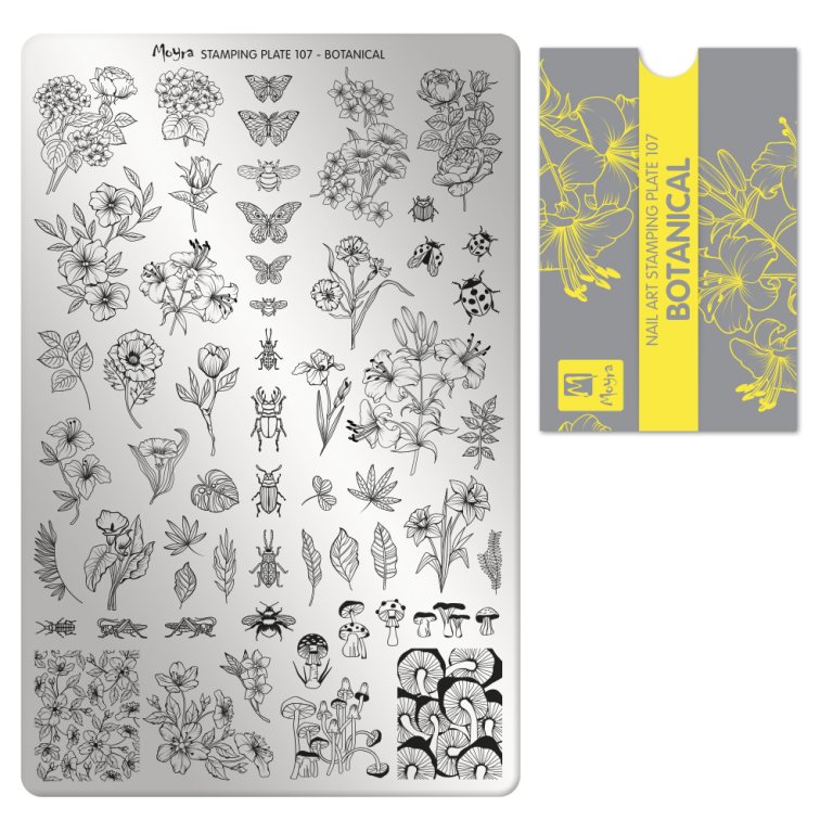 Moyra Stamping Plate - 107 - Botanical