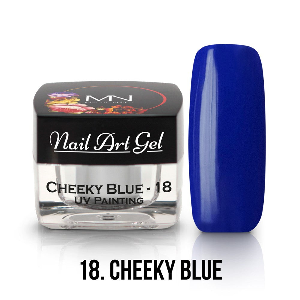 Mystic Nails - Nail Art Gel - 018 - Cheeky Blue (HEMA-free)