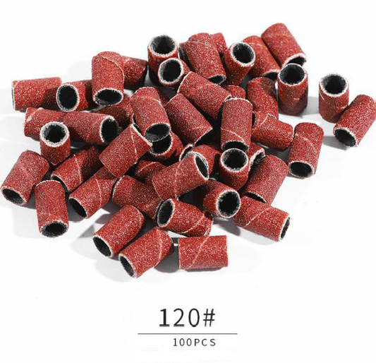 Nail Drill Bit - Sanding Band 120 grit - 100 pc