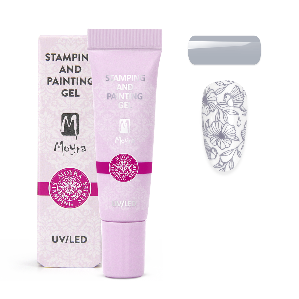 Moyra Stamping and painting gel - No.17 Grey