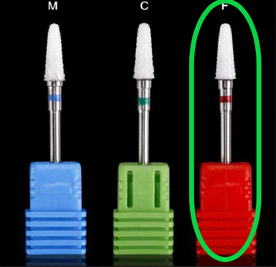 Nail Drill Safety Bit - Small cone - Fine