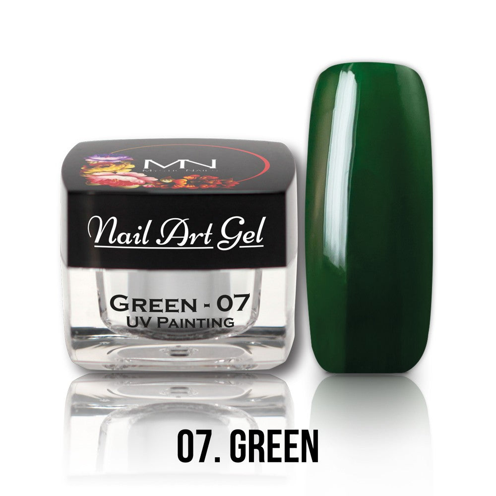 Mystic Nails - Nail Art Gel - 007 - Green (HEMA-free)
