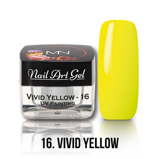 Mystic Nails - Nail Art Gel - 016 - Vivid Yellow (HEMA-free)