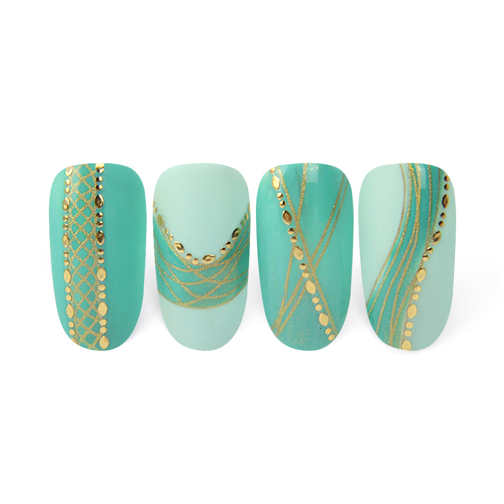 Moyra Nail Art Strips - Dots - No. 1 - Gold