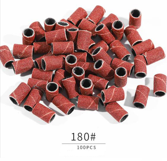 Nail Drill Bit - Sanding Band 180 grit - 100 pc