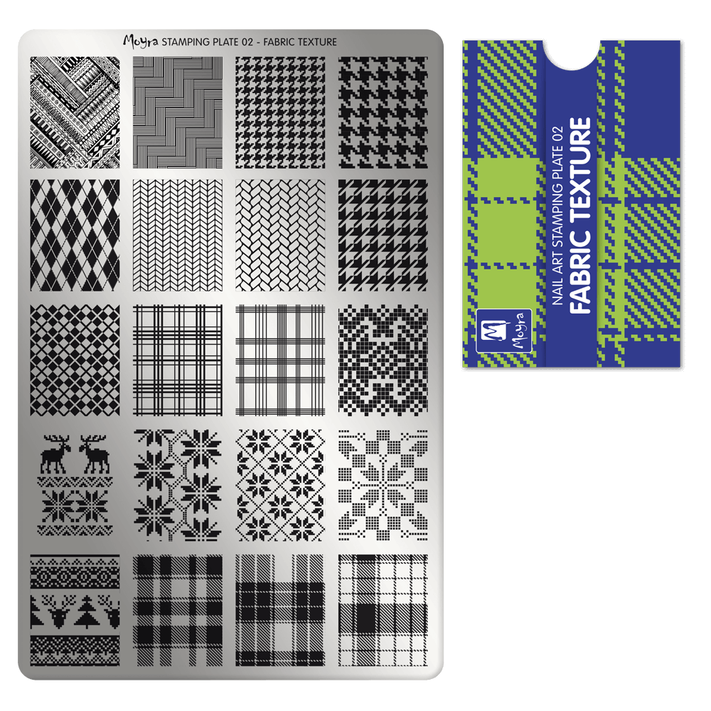 Moyra Stamping Plate - 02 - Fabric texture