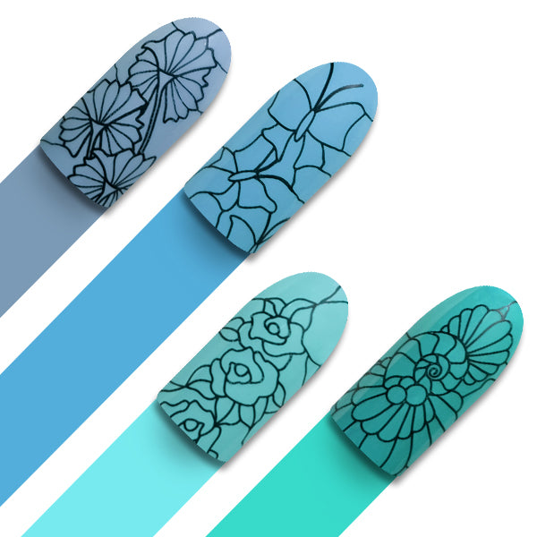 Moyra Stamping Plate - 44 - Stained glass