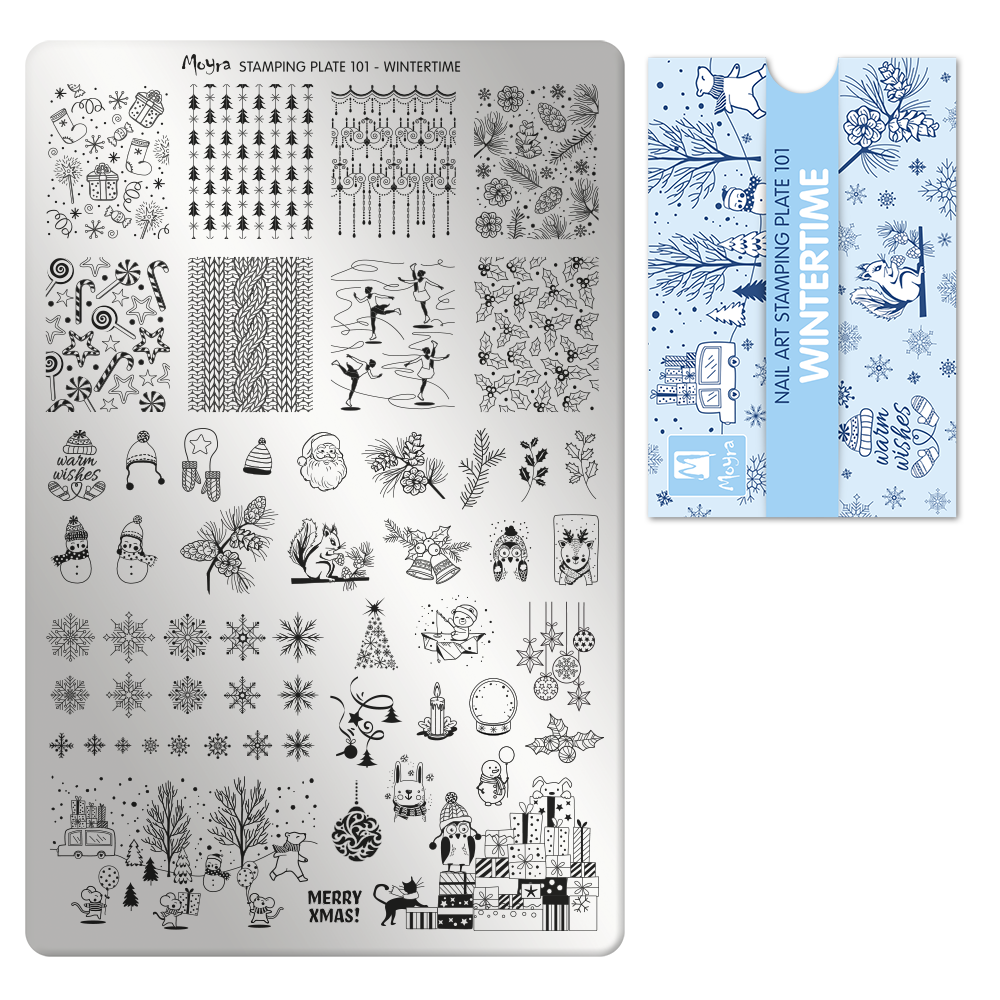 Moyra Stamping Plate - 101 - Wintertime