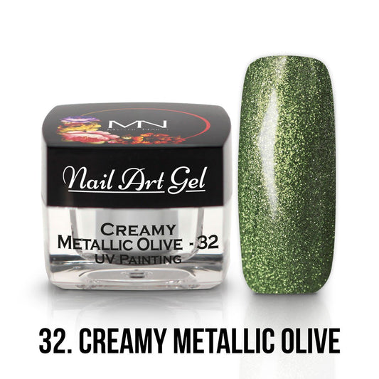 Mystic Nails - Nail Art Gel - 032 - Creamy Metallic (HEMA-free) Olive