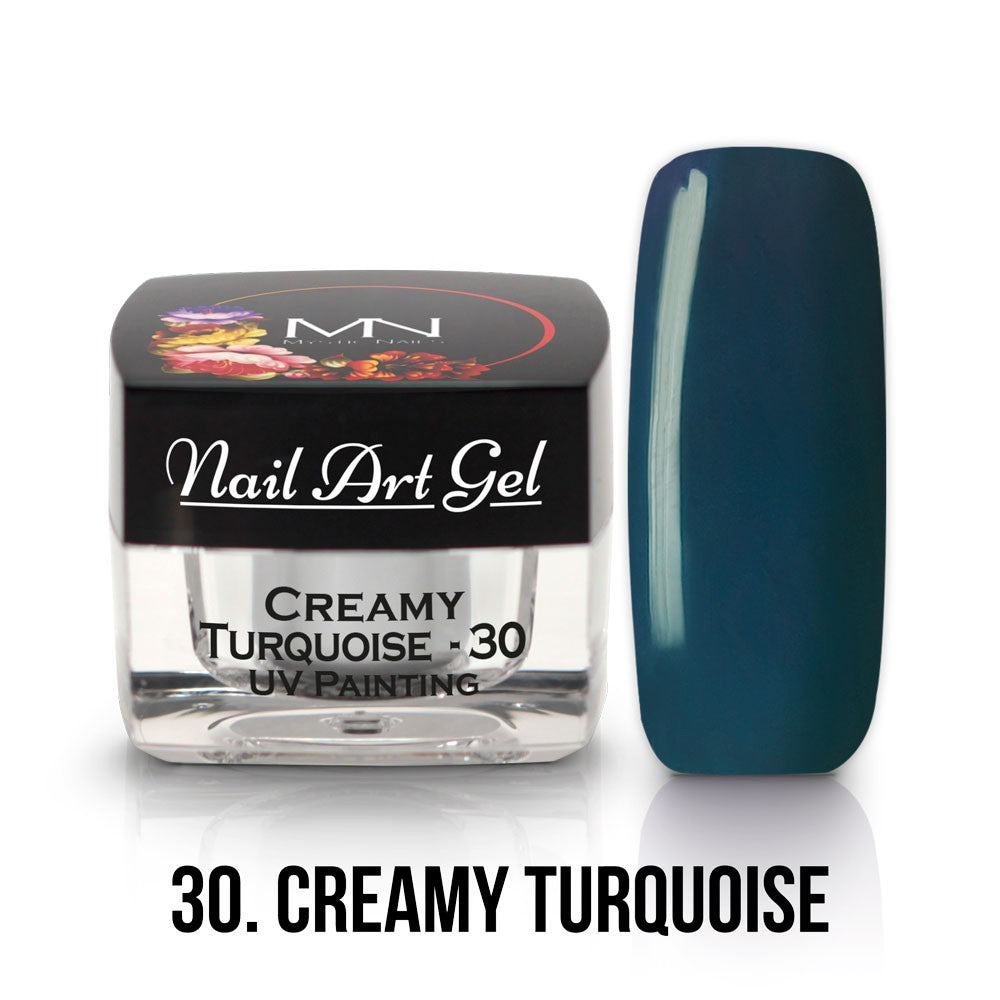 Mystic Nails - Nail Art Gel - 030 - Creamy Turquoise (HEMA-free)