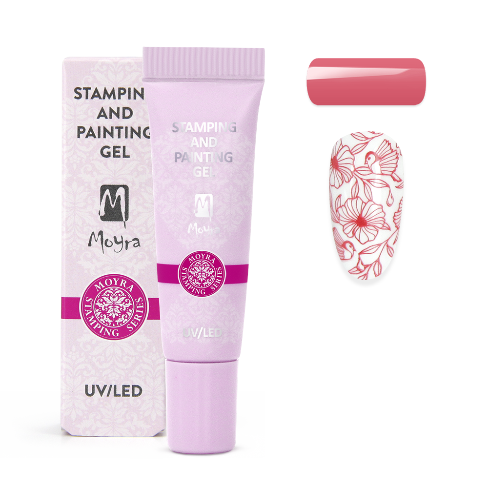 Moyra Stamping and painting gel - No.14 Rose