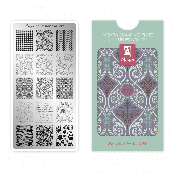 Moyra Mini Stamping Plate - 101 - Angels Will Cry