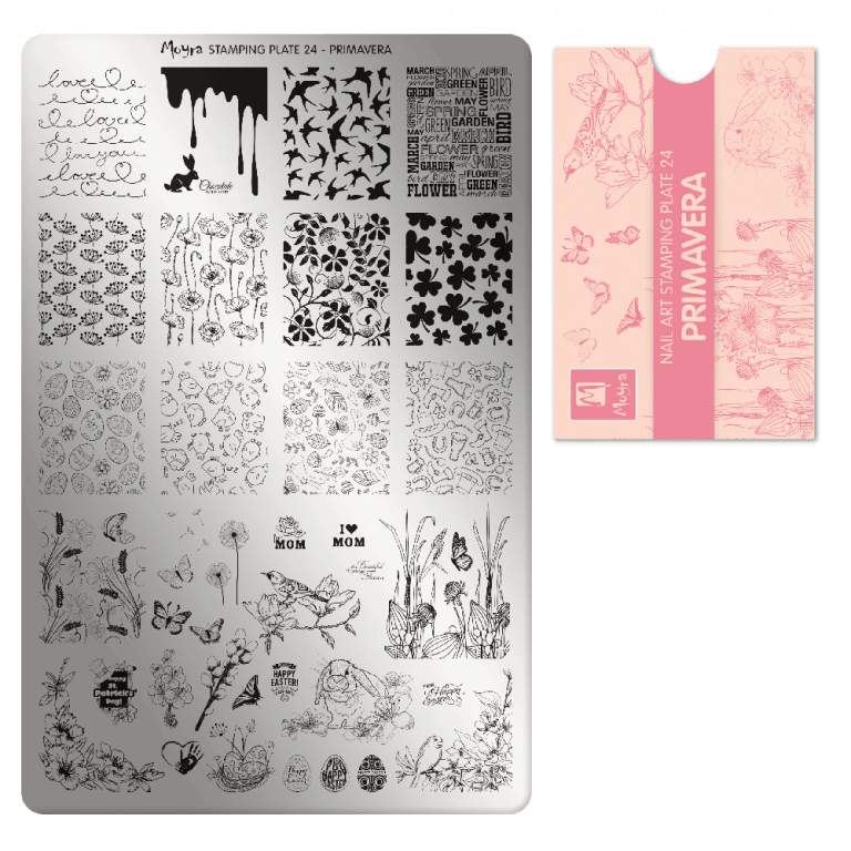 Moyra Stamping Plate - 24 - Primavera