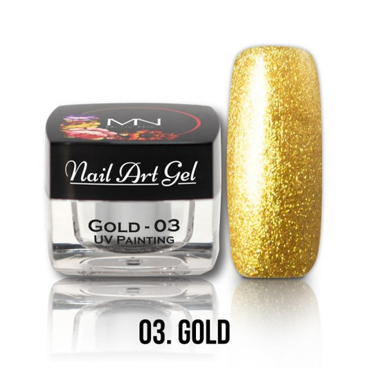 Mystic Nails - Nail Art Gel - 003 - Gold (HEMA-free)